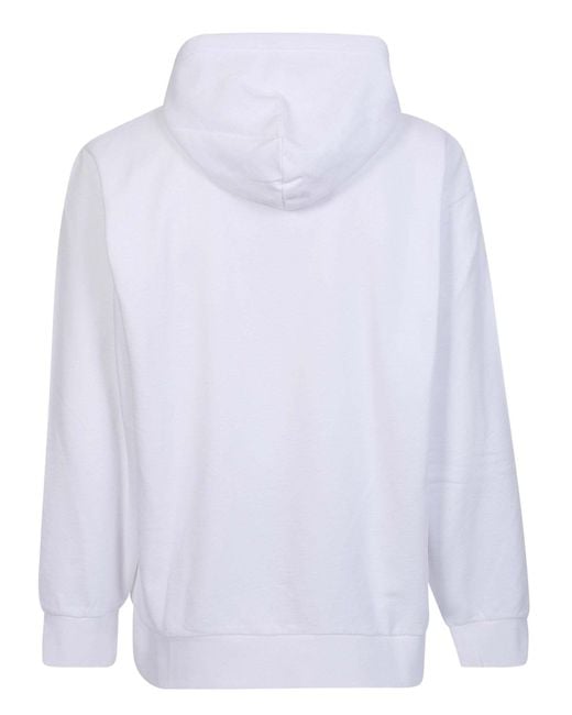 Carhartt White Logo-Printed Drawstring Hoodie for men