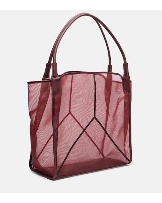 Victoria Beckham Pink Victoria Medium Mesh Tote Bag