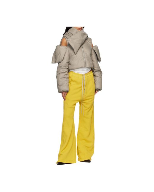 Rick Owens Gray Covertible Jacket