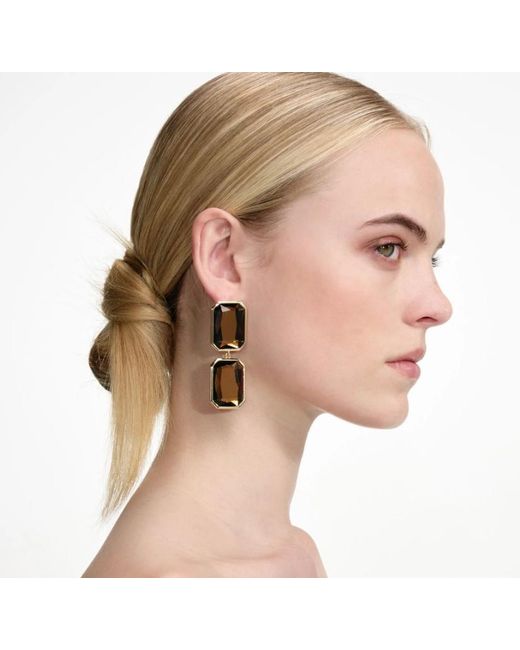 Self-Portrait Multicolor Amber Dropped Earrings