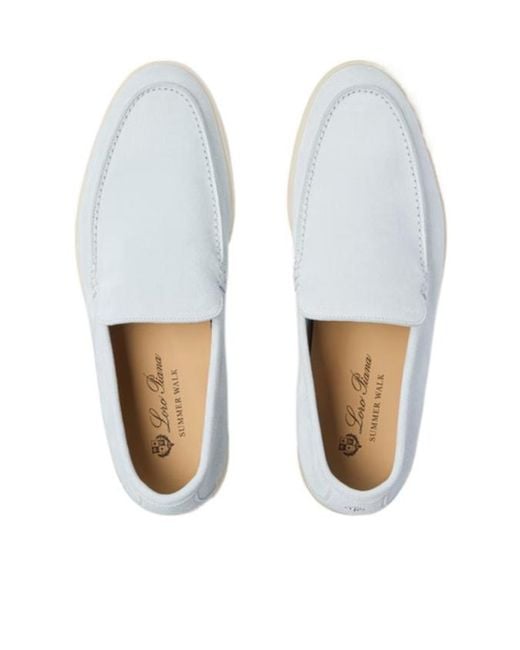 Loro Piana White Summer Walk Loafer for men