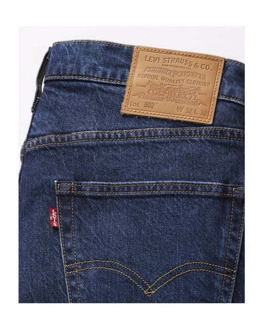 Levi's Blue 502 Taper Authentic Soft Jeans for men