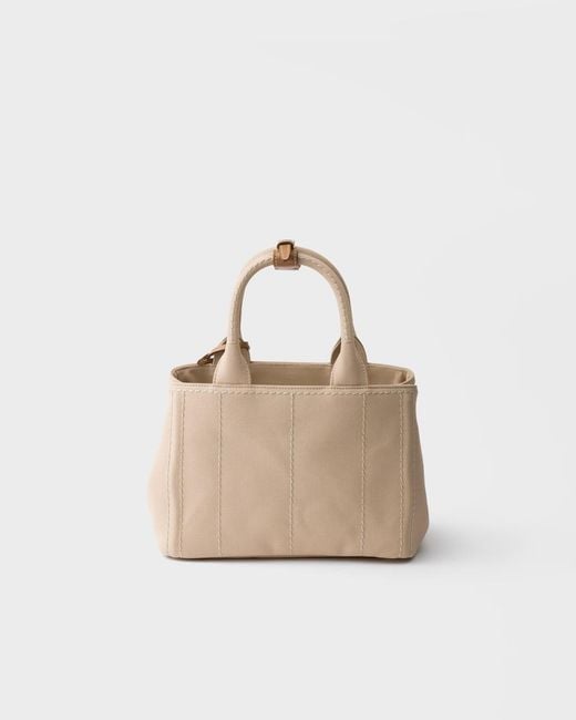 Prada Natural Jardinière Small Tote Bag