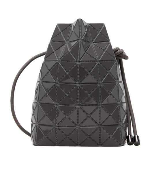 Issey Miyake Gray Wring One-Tone Drawstring Shoulder Bag