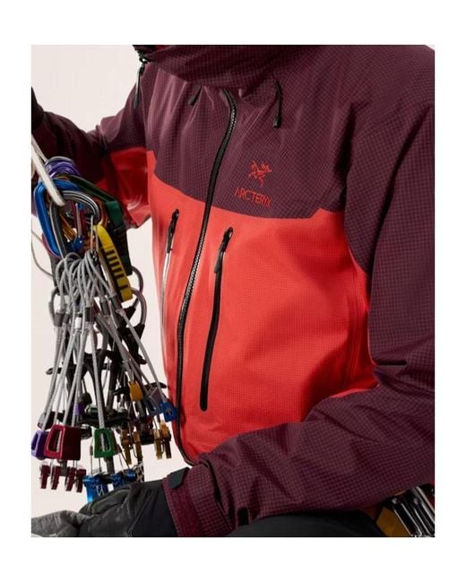 Arc'teryx Red Alpha Jacket for men