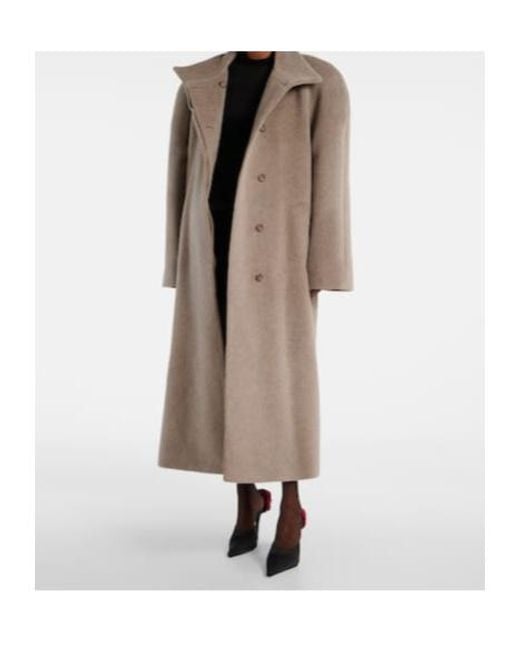 Magda Butrym Natural Wool Coat