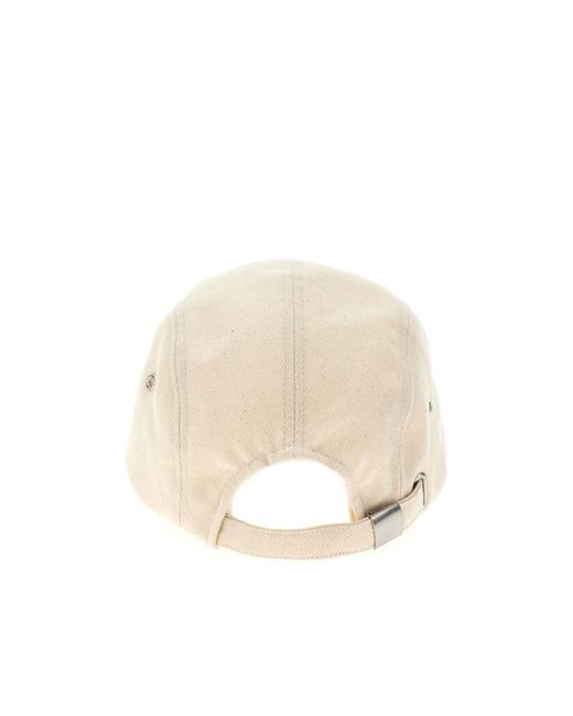 Isabel Marant Natural Logo Embroidered Baseball Cap for men