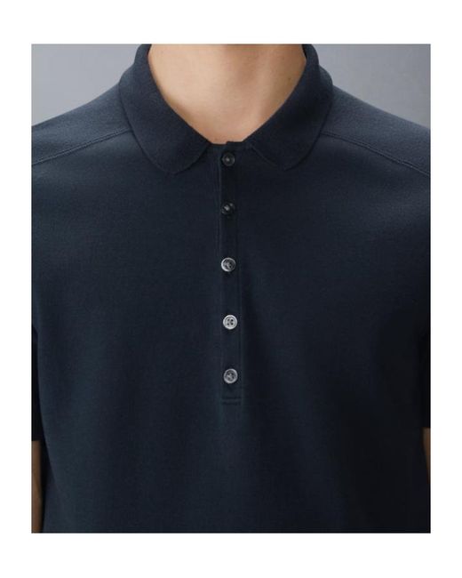 Thom Browne Blue Bar Stripe Cotton Polo Shirt for men
