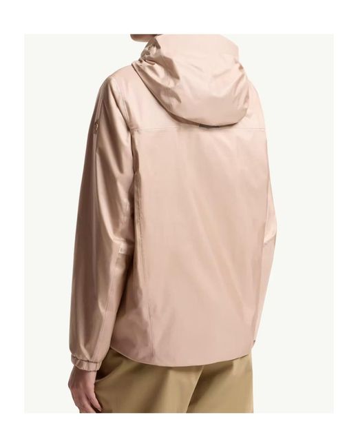Moncler Natural Fergana Windstopper Hooded Short Down Jacket