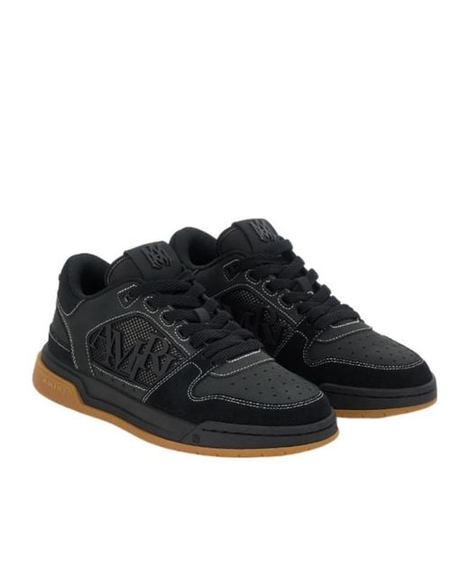 Amiri Blue Classic Logo Low-Top Sneakers for men