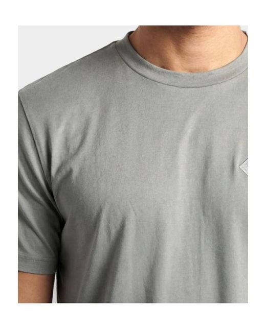 Emporio Armani Gray Slim-Fit Lyocell-Blend Jersey T-Shirt With Logo Patch for men