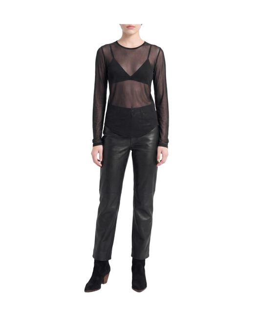 Isabel Marant Black Top Viscose, Silk