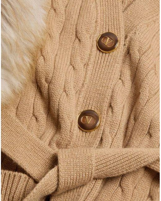 Valentino Natural Cashmere Cardigan