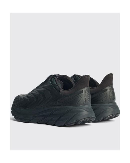 Hoka One One Black Low-Top Sports Shoes for men
