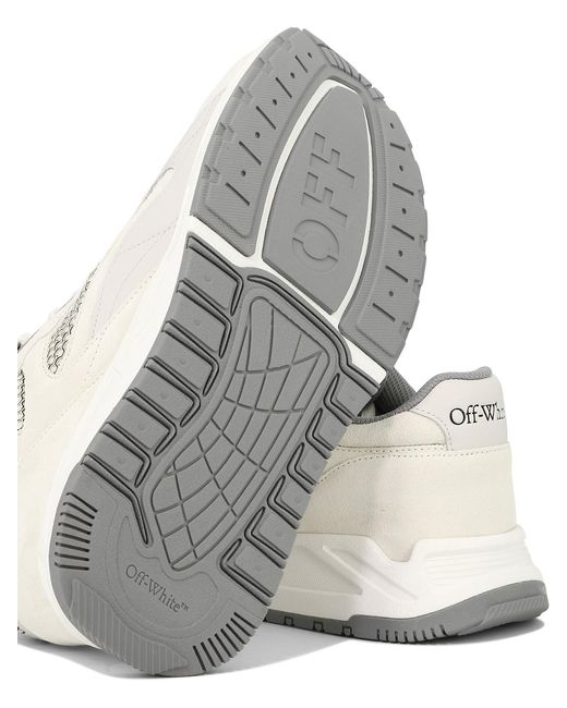 Off-White c/o Virgil Abloh White Kick Off Lace-Up Sneakers for men