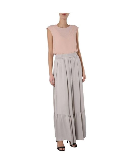 Fabiana Filippi Natural Sequin Embellished Crewneck Top