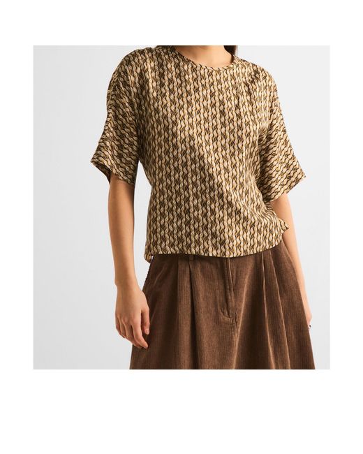 Max Mara Brown Printed Cover-Up