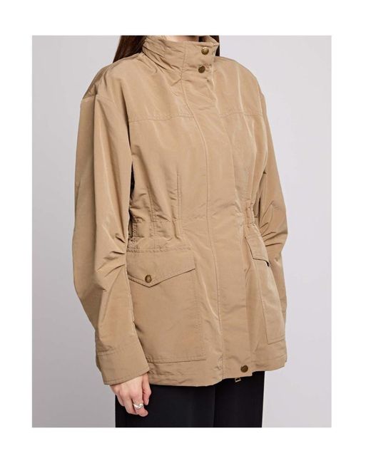 Moncler Natural Logo-Print Parka