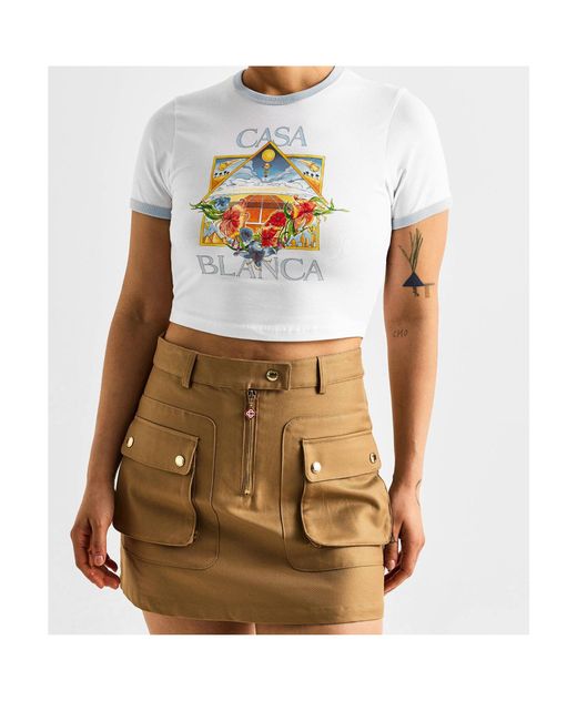 Casablanca White Printed T-Shirt