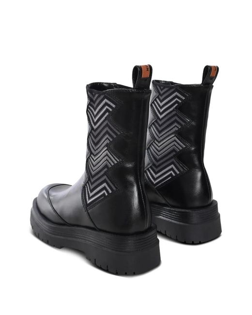 Missoni Black Embroidered-Design Boots