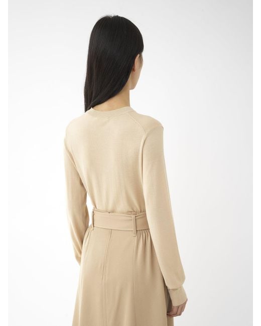 Chloé Natural Chloé Crewneck Knitted Jumper
