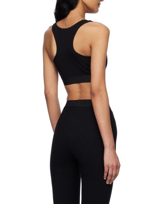 Versace Black Sleeveless Cropped Top