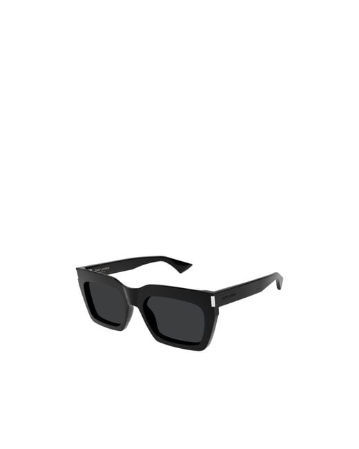 Saint Laurent White Eyewear Rectangular Frame Sunglasses for men
