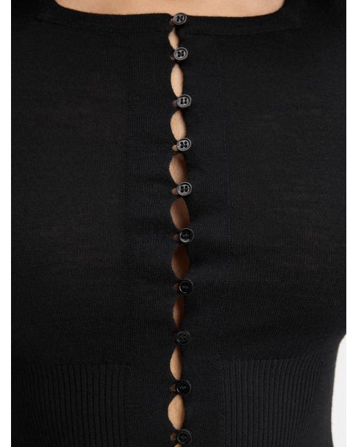 Jacquemus Black The Beach Crewneck Cardigan