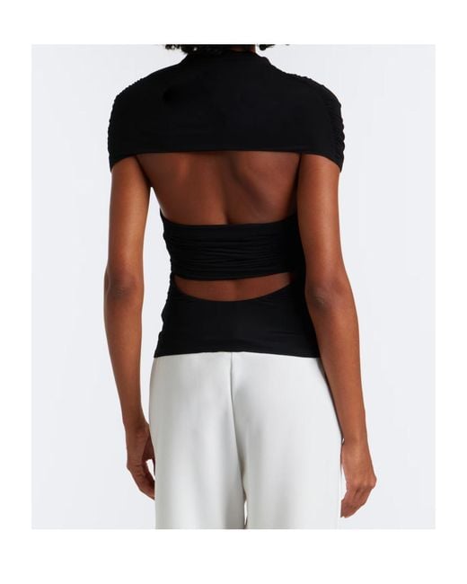 TOVE Black Hadara Pleated Top