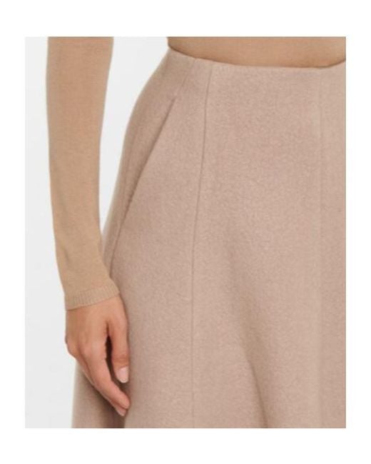 Gabriela Hearst Natural Maureen High-Waisted Pleated Midi Skirt