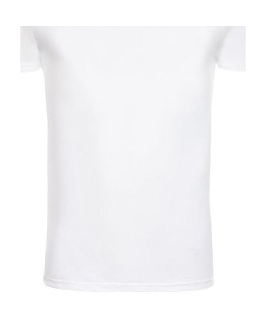 Emporio Armani White Two-Piece Round Collar T-Shirt Set for men