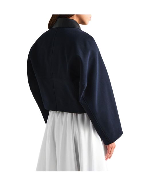 Givenchy Blue Cropped Tailored Jacket