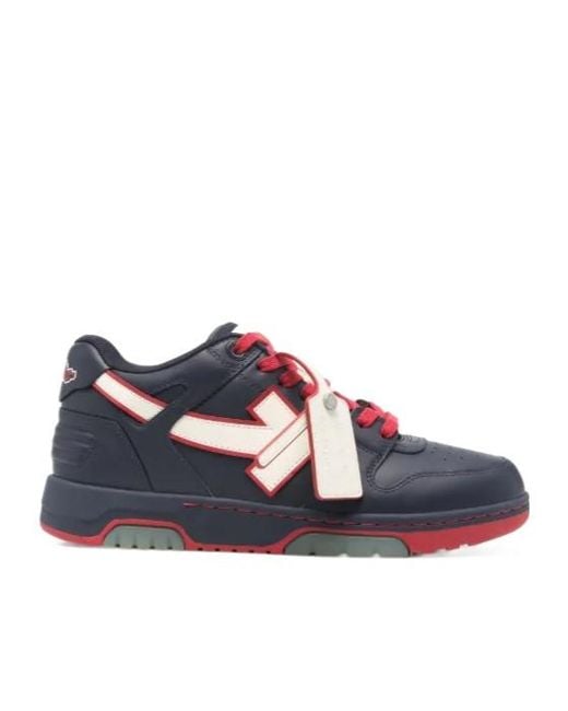 Off-White c/o Virgil Abloh Blue Out Of Office Arrow-Detail Sneakers for men