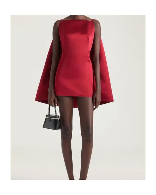 Givenchy Red Sliced Mini Dress