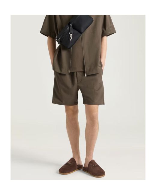 Givenchy Brown Puffy Mules for men