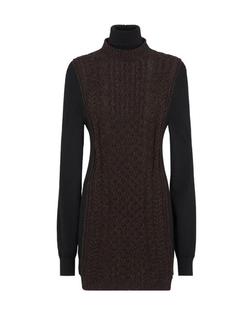 Fendi Black Close Fit Short Dress