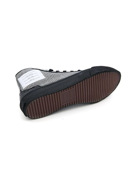 Thom Browne Black Check Round Head Casual Sneakers