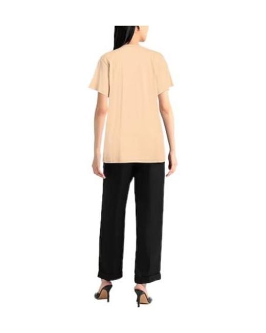 Max Mara Natural Solid Short Sleeve T-Shirt