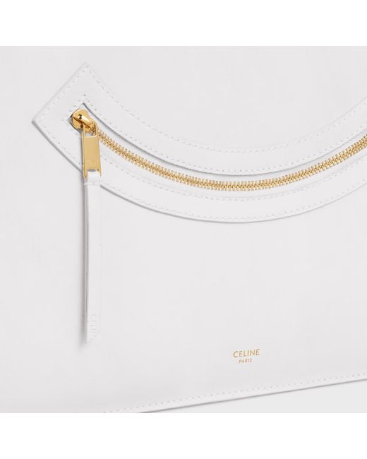 Céline White Flat Luggage