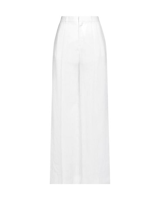 Chloé White Loose High-Waisted Trousers