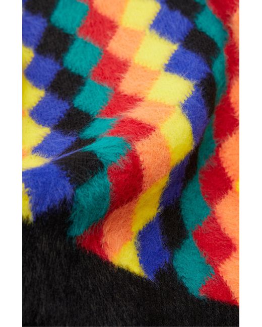 Loewe Black Argyle High Neck Sweater for men