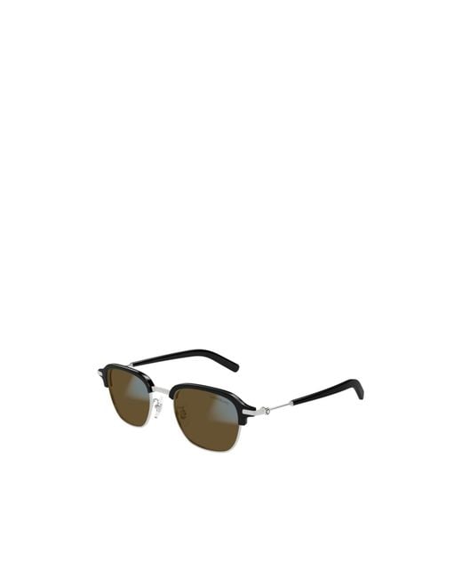 Montblanc Multicolor Eyewear Square Frame Sunglasses for men