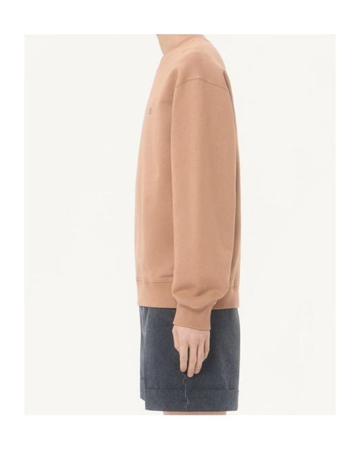 Valentino Natural Cotton Sweatshirt With Vlogo Embroidery for men