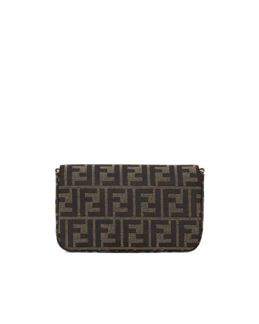 Fendi Black Tube Wallet On Chain