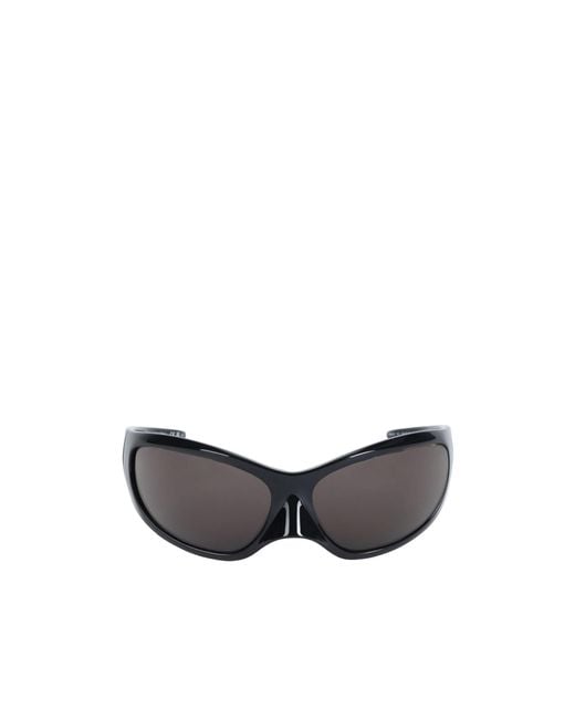 Balenciaga White Plastic Frame Sunglasses