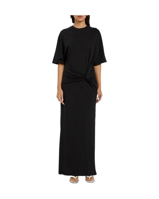 Agolde Black Solid-Color Comfortable Dress