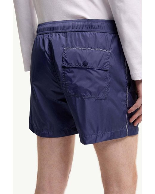 Moncler Blue Logo Shorts for men