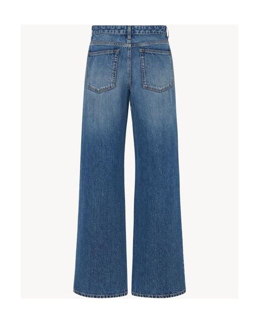 The Row Blue Eglitta Wide Leg Jeans