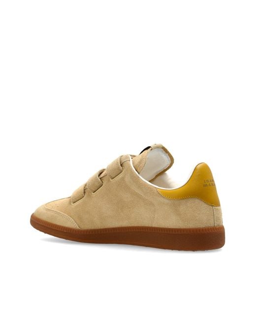 Isabel Marant Natural Round Toe Low Top Sneakers