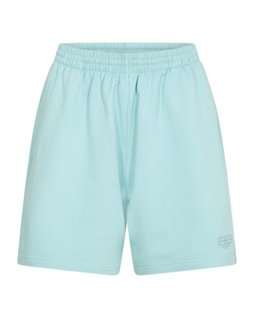 Balenciaga Blue Jersey Shorts